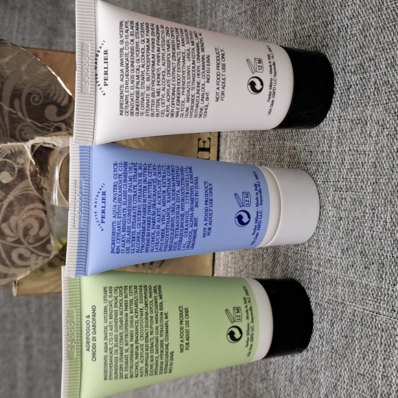 New Perlier Hand Cream 9 1.0 Fl Oz Tube Lot Gold Gift Set - Picture 6 of 13